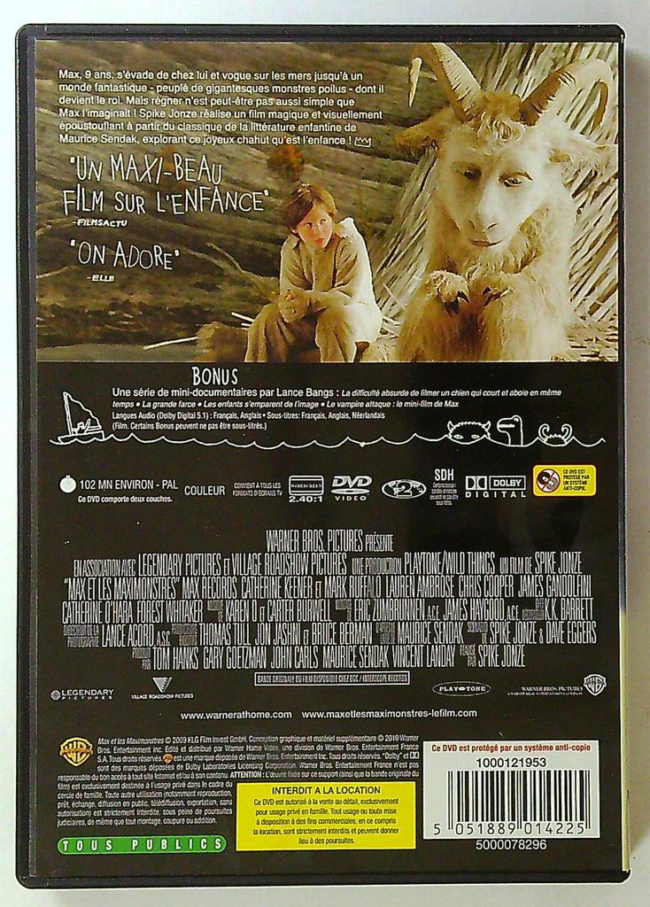 Dvd Max et les Maximonstres