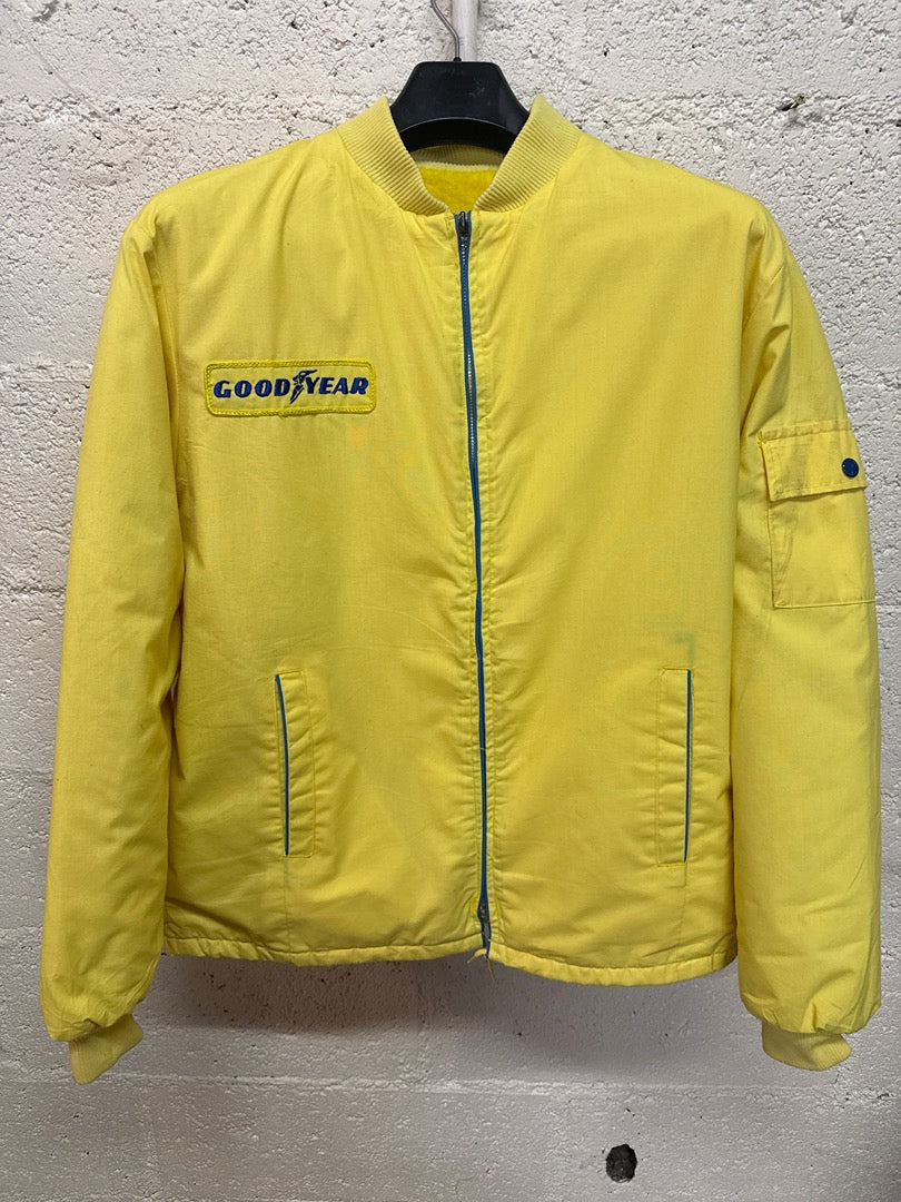 Blouson Goodyear – Veste vintage jaune Dodge