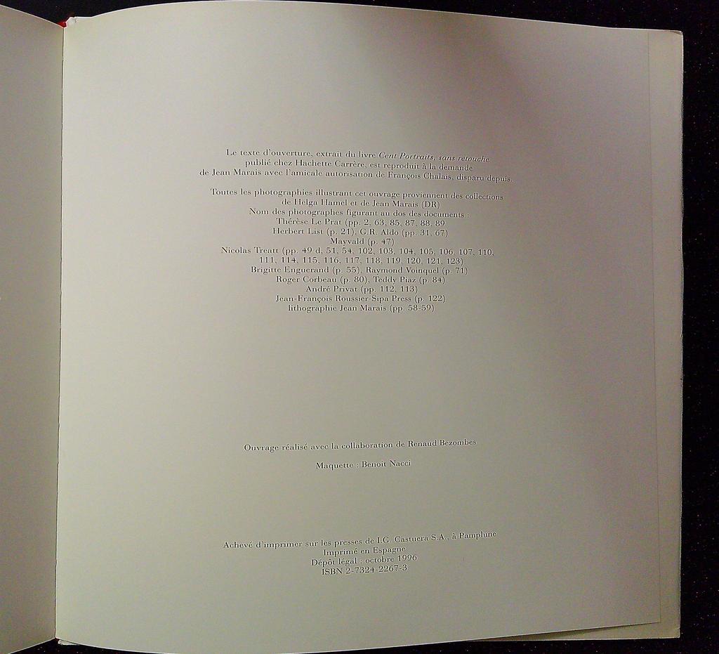 Livre Jean Marais – Mes métamorphoses – Cinéma – Illustré