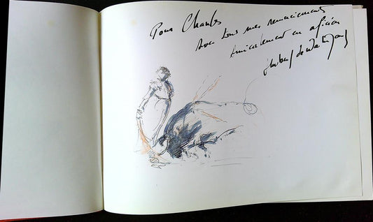 Livre d'art Dessins de Corrida Hubert de Watrigant dédicacé