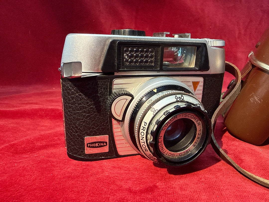 Appareil photo argentique Phokina Prontor Isoconar avec étui