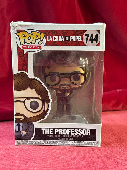 Figurine Funko Pop! Le Professeur n°744 La Casa de Papel, boîte abîmée