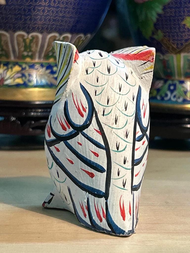 Statuette peinte Chouette / Hibou