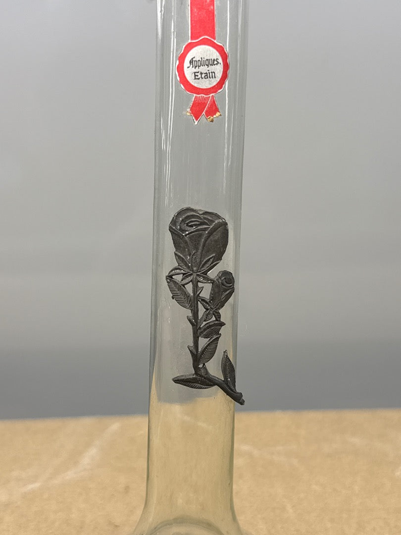 Soliflore – Création K.c.d. – Ornement – Rose en étain