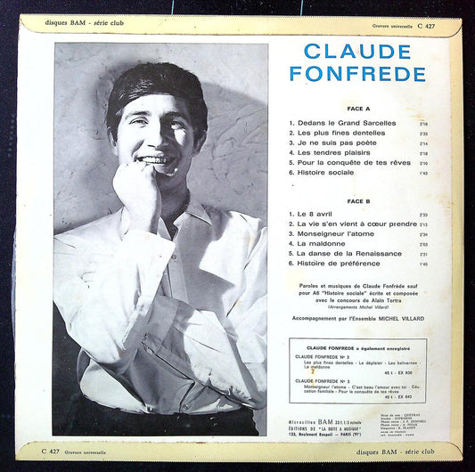 Vinyle – Claude Fonfrède – Musique – Chanson française
