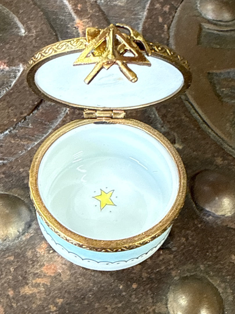 Boîte en porcelaine – Limoges – Décoration – Maçonnique