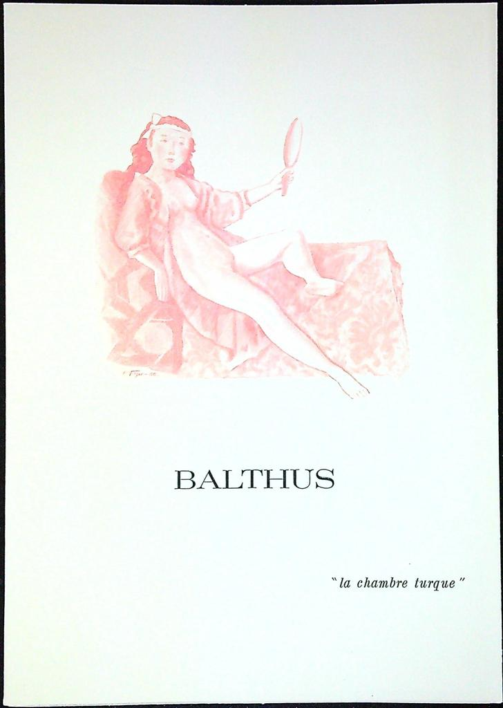 Balthus La Chambre Turque Enveloppe Dépliant Timbre 1er jour Encart Fdc Yvert et Tellier