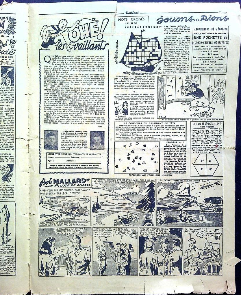 Journal Bd Vaillant N° 76 – Édition 1946 – Collection