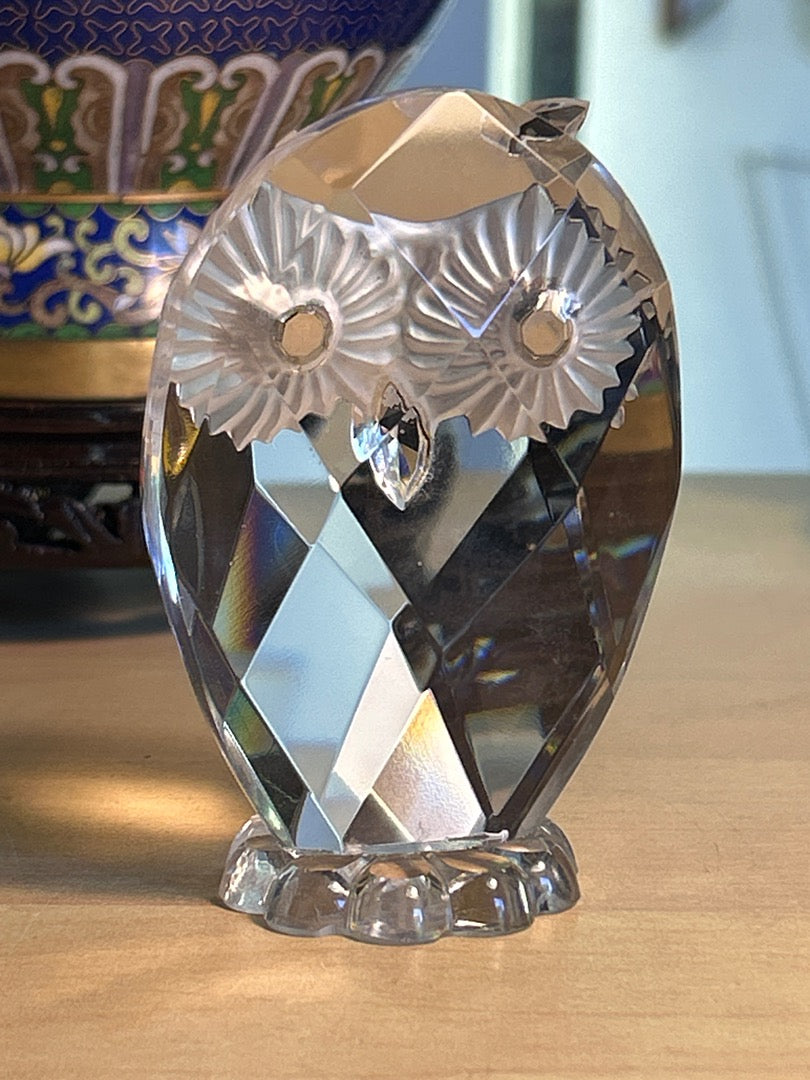 Figurine Hibou / Chouette En Cristal