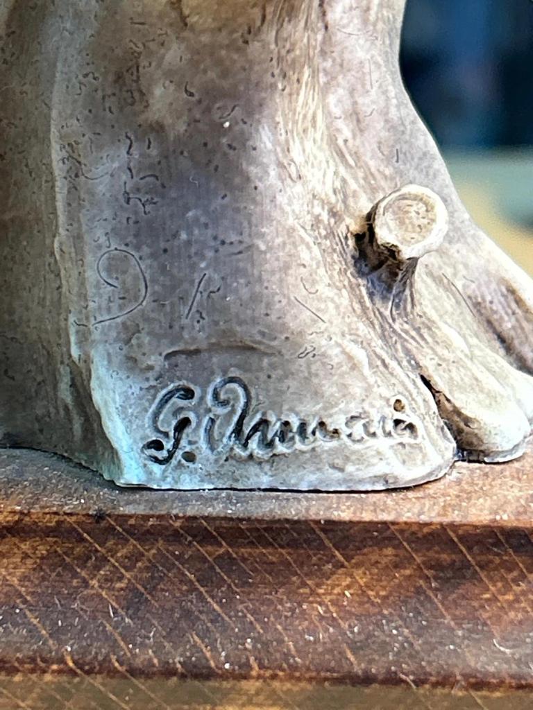 Statuette sculpté Chouette / Hibou signé Giuseppe Armani