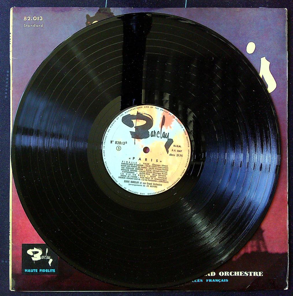 Vinyle – Eddie Barclay Paris – Musique – Édition Vintage