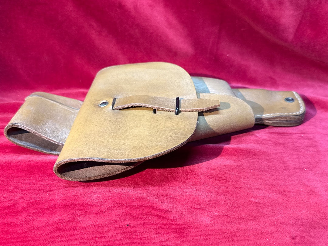 Holster cuir beige vintage militaire