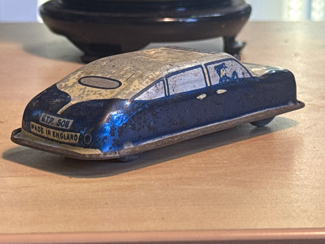 Voiture de police – Gtp 508 – Jouet – Tôle lithographiée vintage