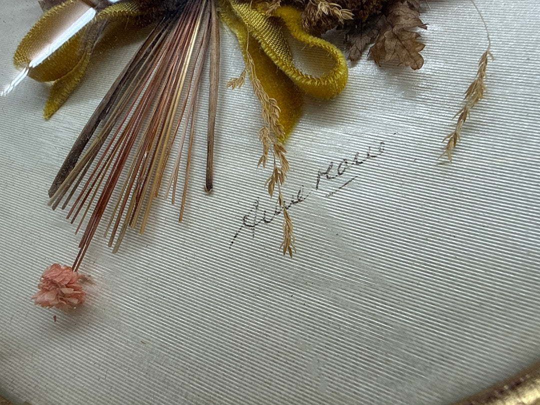 Cadre Bombé herbier – Anne Marie France – Décoration murale