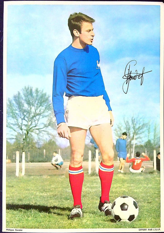 Carte vintage – Caltex Philippe Gondet – Memorabilia – Foot