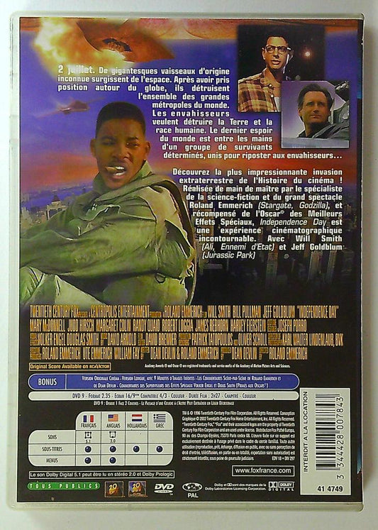 Dvd Independence Day Will Smith Roland Emmerich