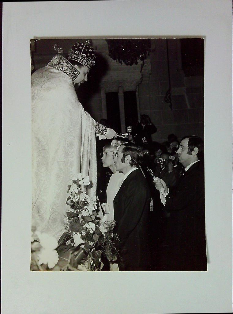 Photo Originale Presse Mariage Charles Aznavour Ulla Thorsell