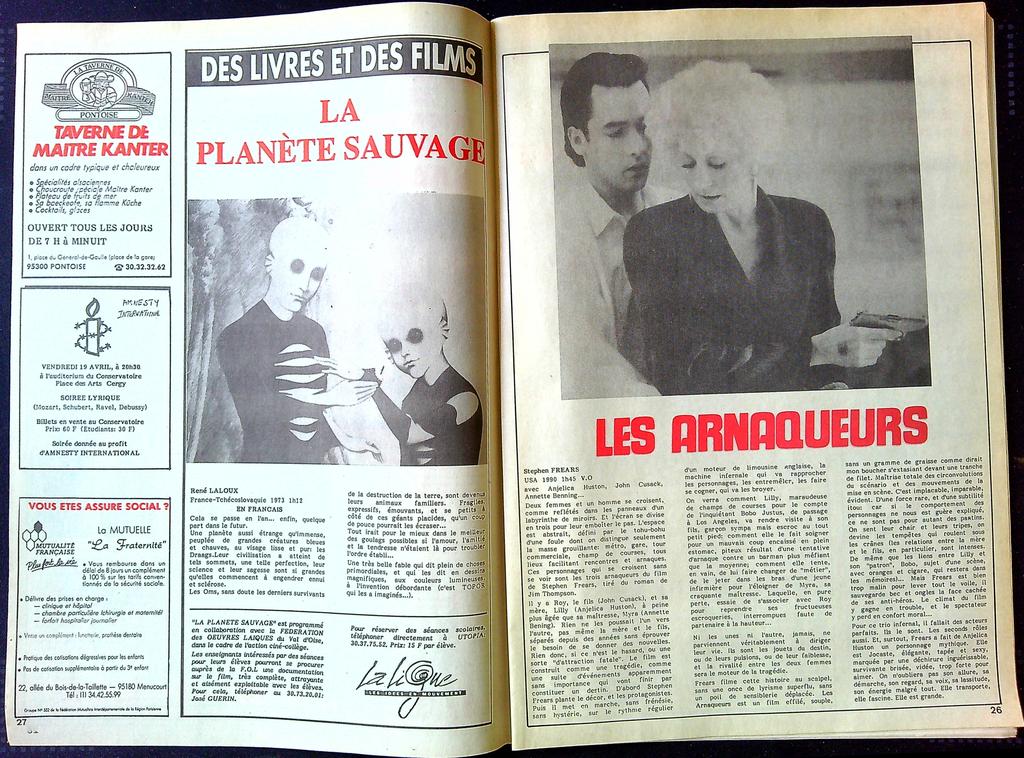 Gazette de cinéma – Utopia Bashu – Memorabilia – Vintage 1991