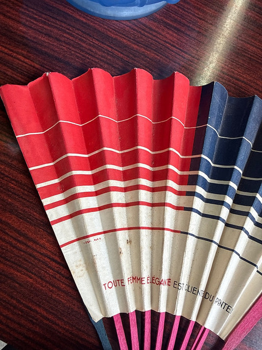 Éventail – Le Printemps – Accessoire – Publicitaire rouge