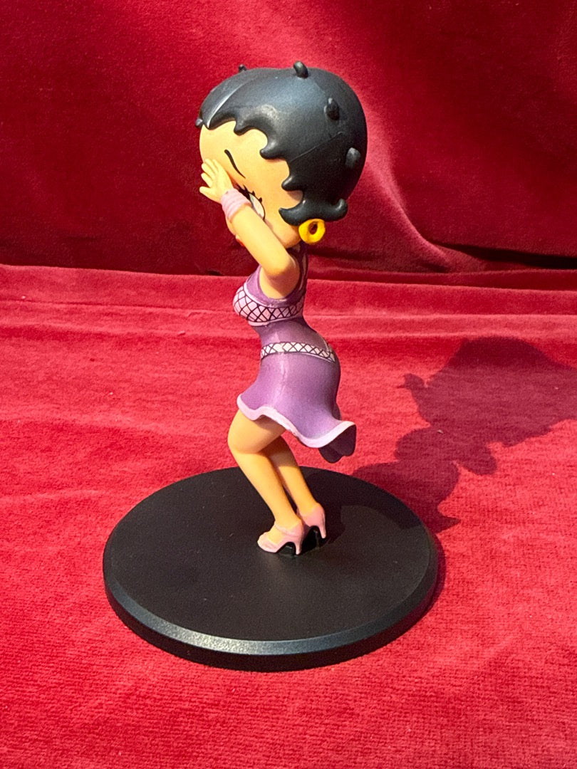 Figurine Betty Boop danseuse robe violette Fleischer Studios