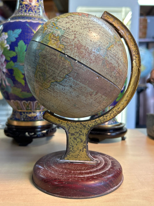 Globe terrestre – William Crawford & Sons – Décoration – Vintage doré
