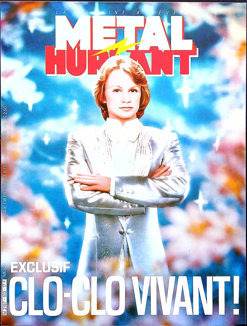 Affiche de Kiosque Plv Promo de la revue Metal Hurlant n°103 Clo-clo vivant