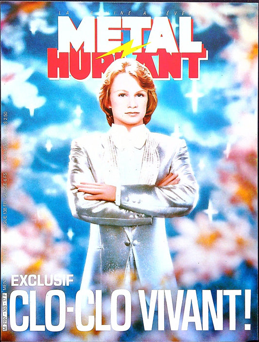 Affiche de Kiosque Plv Promo de la revue Metal Hurlant n°103 Clo-clo vivant