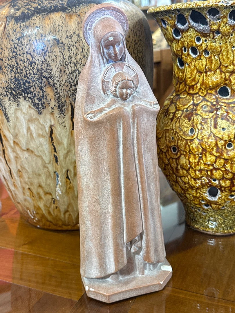 Statue Vierge – Duffour Paris – Ornement – Terre cuite