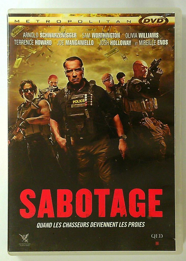 Sabotage Dvd Arnold Schwarzenegger Metropolitan