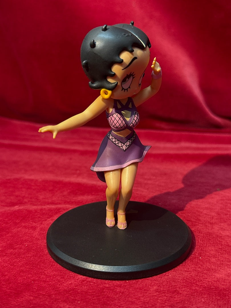 Figurine Betty Boop danseuse robe violette Fleischer Studios