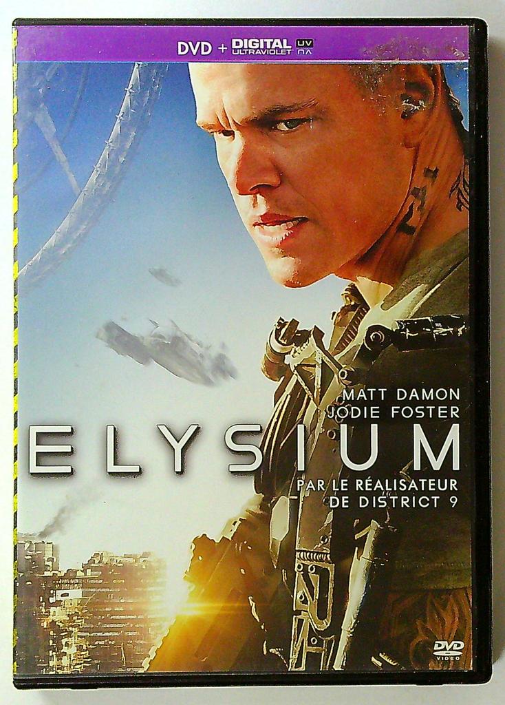 Dvd Elysium Matt Damon Jodie Foster Science-fiction
