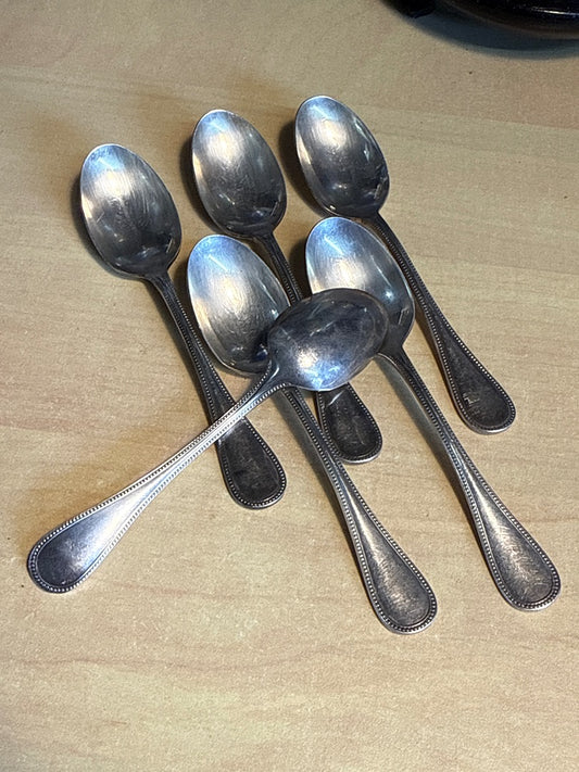 Lot de 6 cuillères – Christofle – Couverts – Métal argenté
