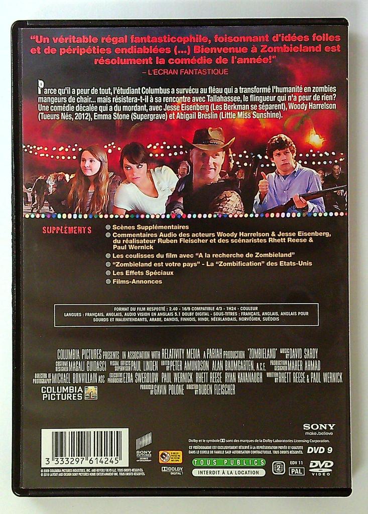 Dvd Bienvenue à Zombieland
