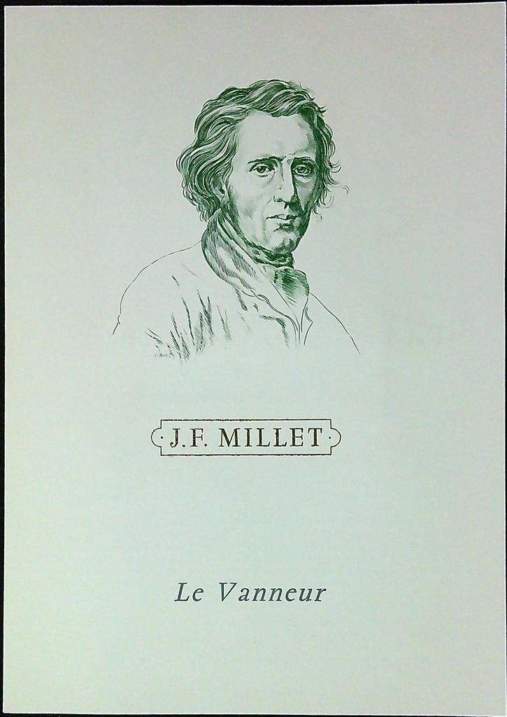 Jean François Millet Le Vanneur Enveloppe Dépliant Timbre 1er jour Encart Fdc Yvert et Tellier