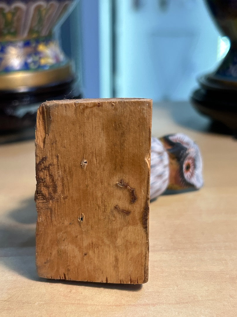Figurine Chouette / Hibou En Bois