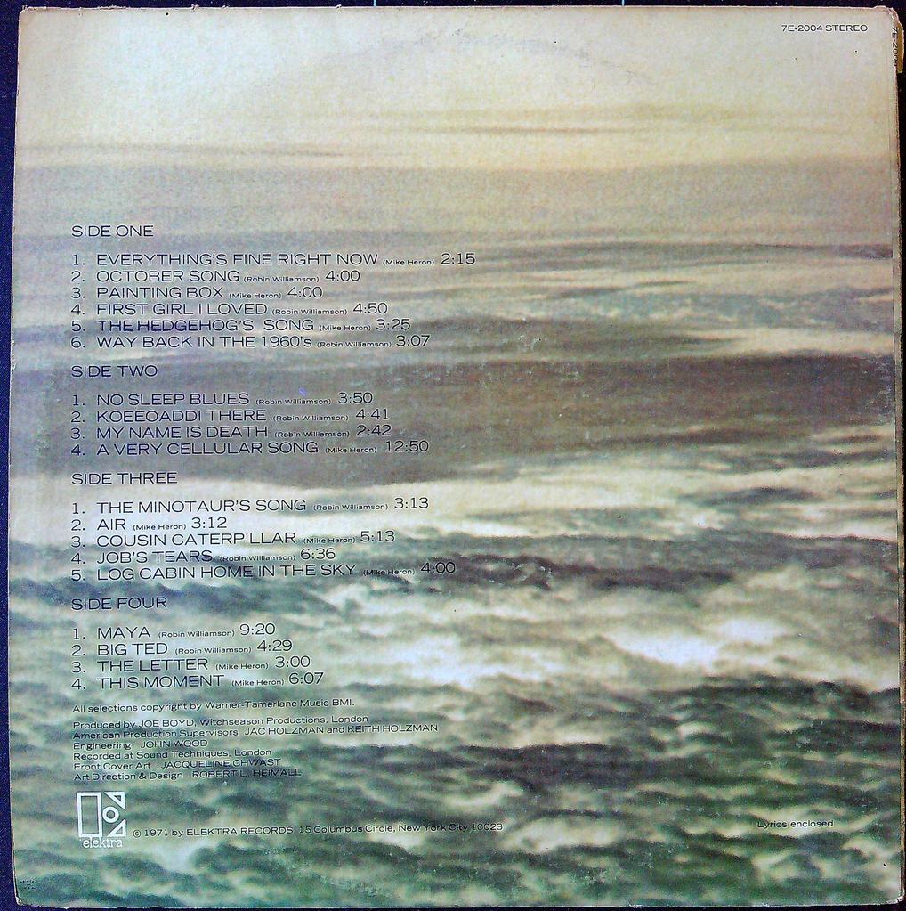 Disque vinyle Relics of the Incredible String Band Elektra