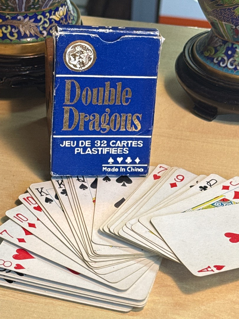 Jeu De Cartes - Double Dragons - Jeu De Société - Cartes Plastifiées