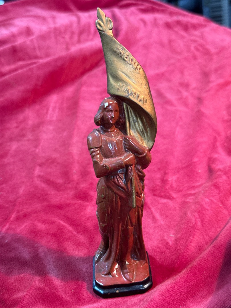 Statuette Jeanne d'arc – Vintage – Ornement – Céramique