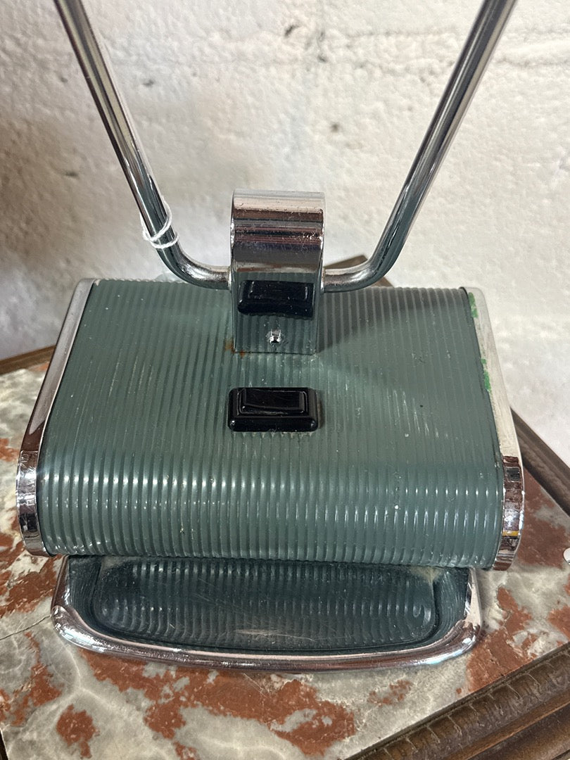 Lampe de bureau vintage – Style Art Déco chrome et vert