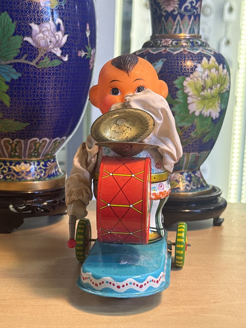 Jouet mécanique – Vintage – Jouet – Batteur en tôle
