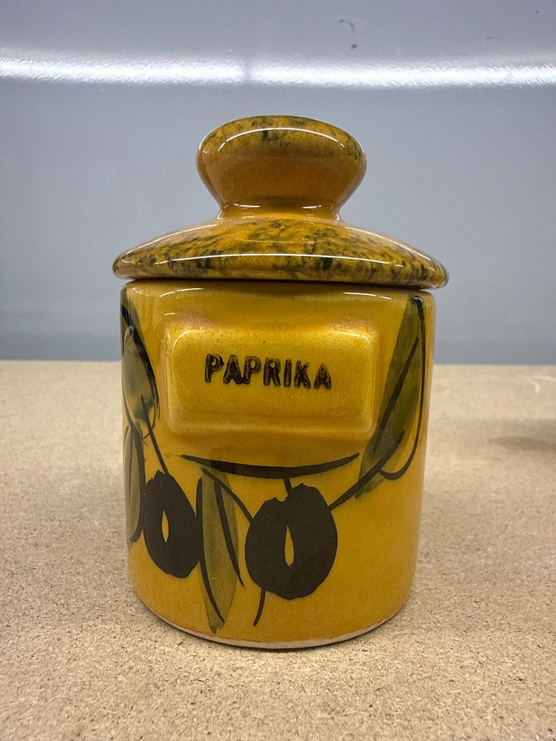 Pots à épices – Vallauris – Conservation – Jaune olives