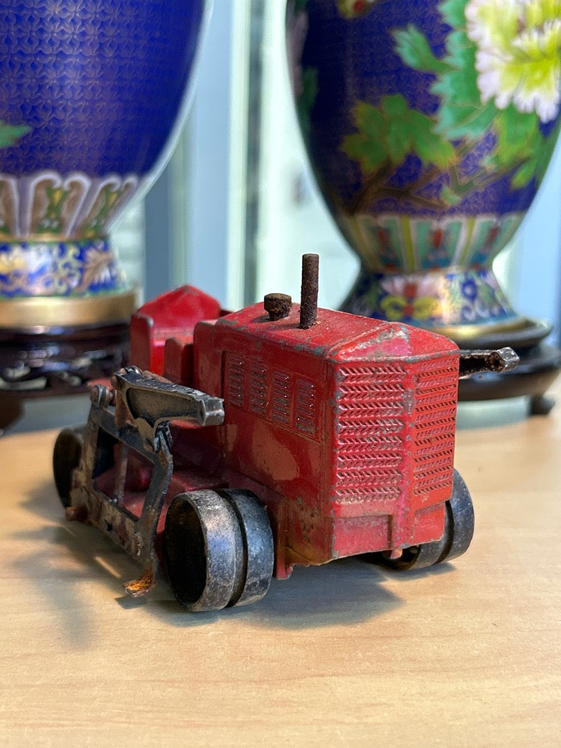 Tracteur miniature – Dart Mfg Co – Véhicules – Métal rouge vintage