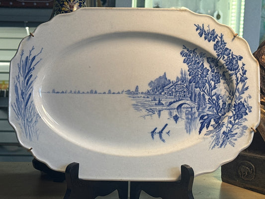Plat Myott Meadowsweet – Vaisselle – Décor bleu paysage