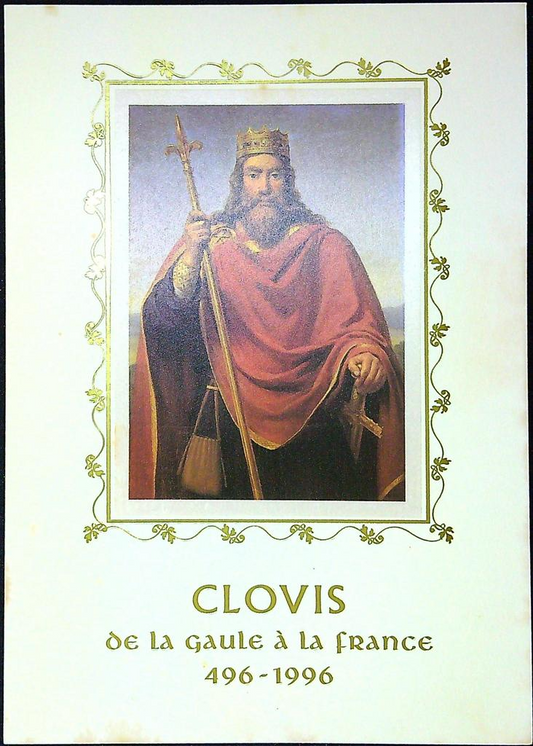 Clovis de la Gaule à la France Enveloppe Dépliant Timbre 1er jour Encart Fdc Yvert et Tellier