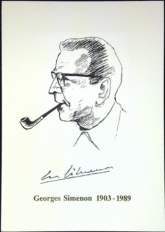 Georges Simenon 1903-1989 Enveloppe Dépliant Timbre 1er jour Encart Fdc Yvert et Tellier