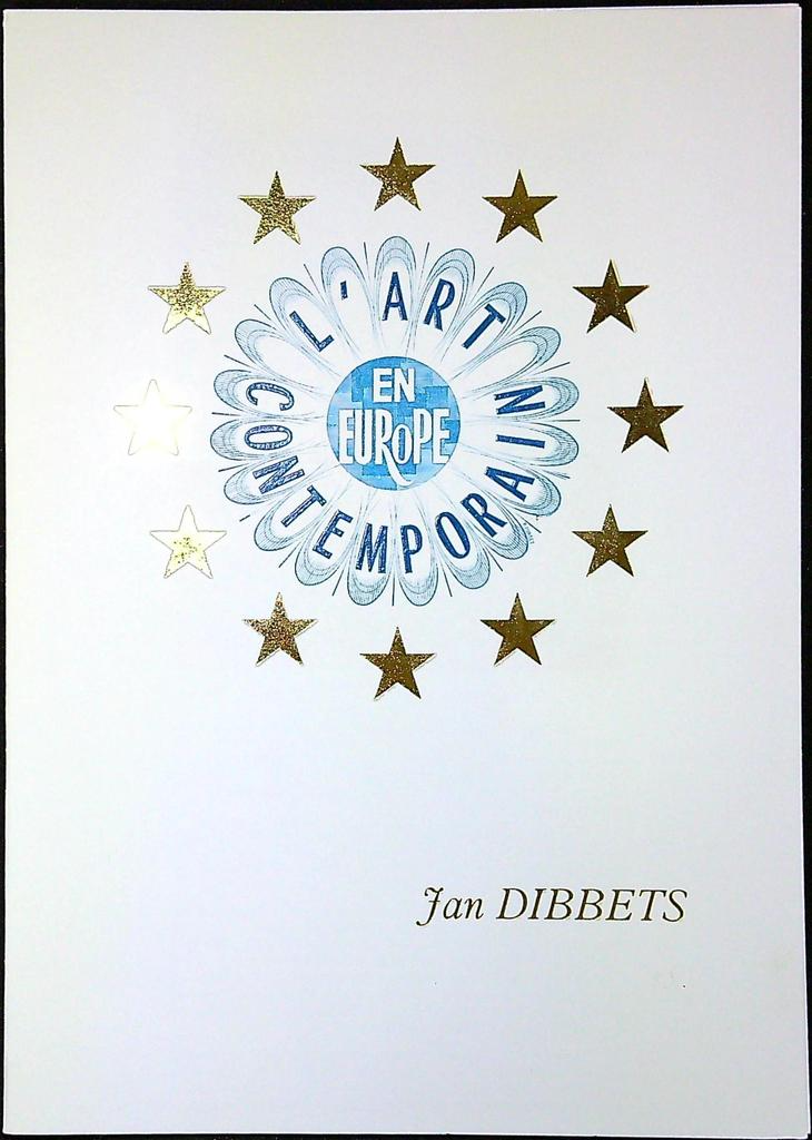 Art Contemporain Europe Jan Dibbets Enveloppe Dépliant Timbre 1er jour Encart Fdc Yvert et Tellier