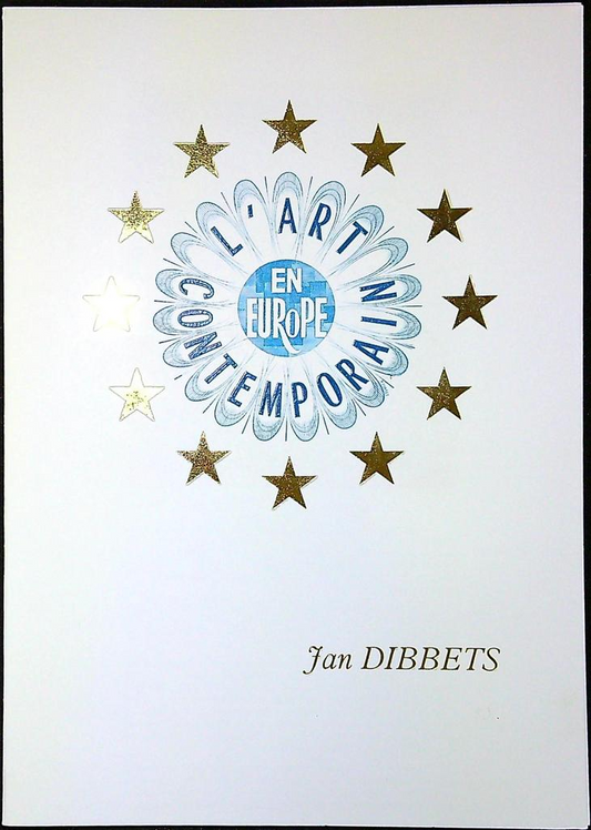 Art Contemporain Europe Jan Dibbets Enveloppe Dépliant Timbre 1er jour Encart Fdc Yvert et Tellier