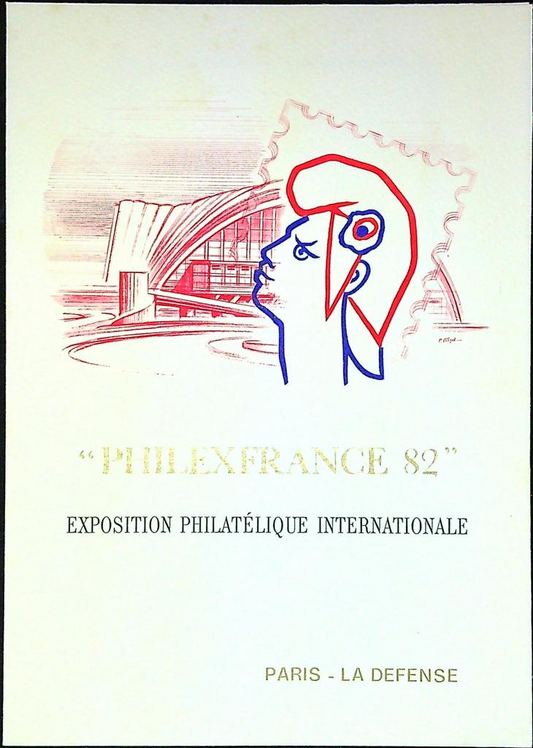Philexfrance 82 Enveloppe Dépliant Timbre 1er jour Encart Fdc Yvert et Tellier