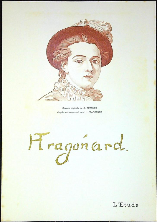 Fragonard L'étude Enveloppe Dépliant Timbre 1er jour Encart Fdc Yvert et Tellier