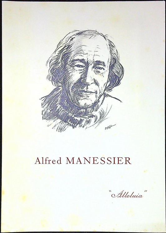 Alfred Manessier Alleluia Enveloppe Dépliant Timbre 1er jour Encart Fdc Yvert et Tellier